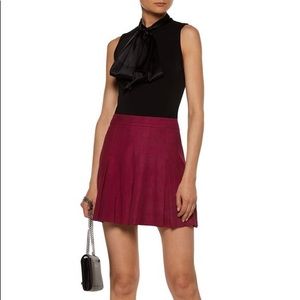 Alice and Olivia suede mini skirt